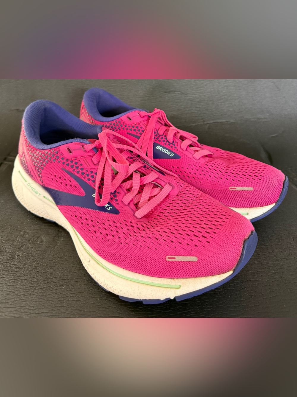 Brooks Women’s Athletic Shoes - Hot Pink with Navy